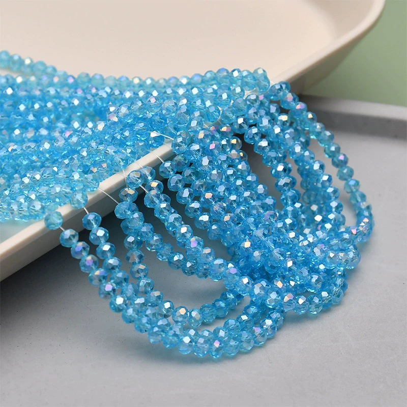 Crystal Glass Round Beads Jewelry Making Material For Bracelet Necklace Earring - Image 11