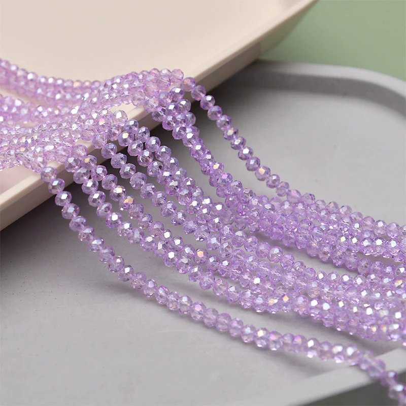 Crystal Glass Round Beads Jewelry Making Material For Bracelet Necklace Earring - Image 4
