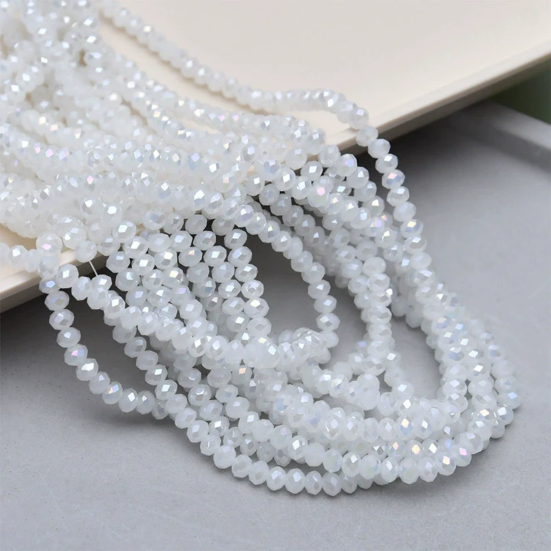 Crystal Glass Round Beads Jewelry Making Material For Bracelet Necklace Earring - Image 6