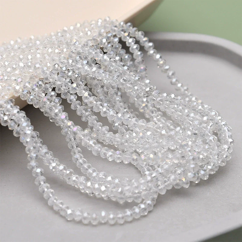 Crystal Glass Round Beads Jewelry Making Material For Bracelet Necklace Earring - Image 8