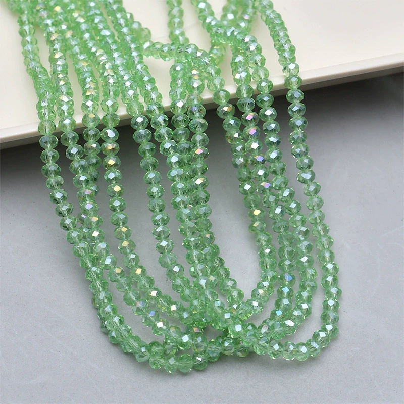 Crystal Glass Round Beads Jewelry Making Material For Bracelet Necklace Earring - Image 9