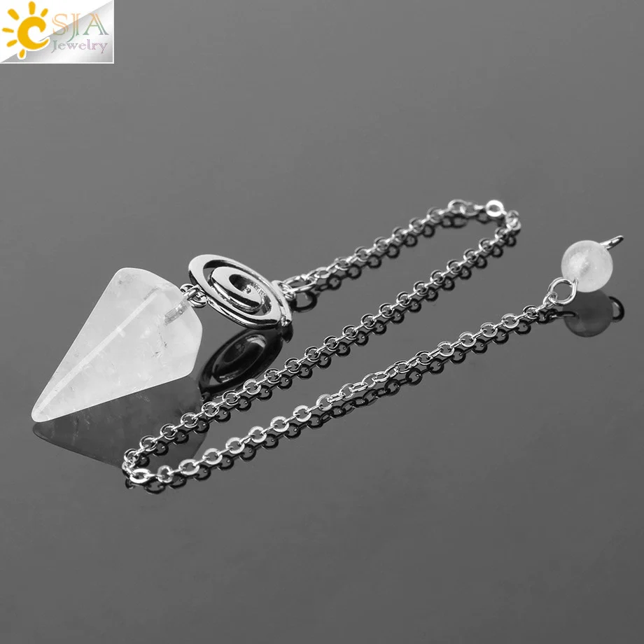 Crystal Quartz Pendulum For Prospecting And Healing With Electroplating Process - Image 18