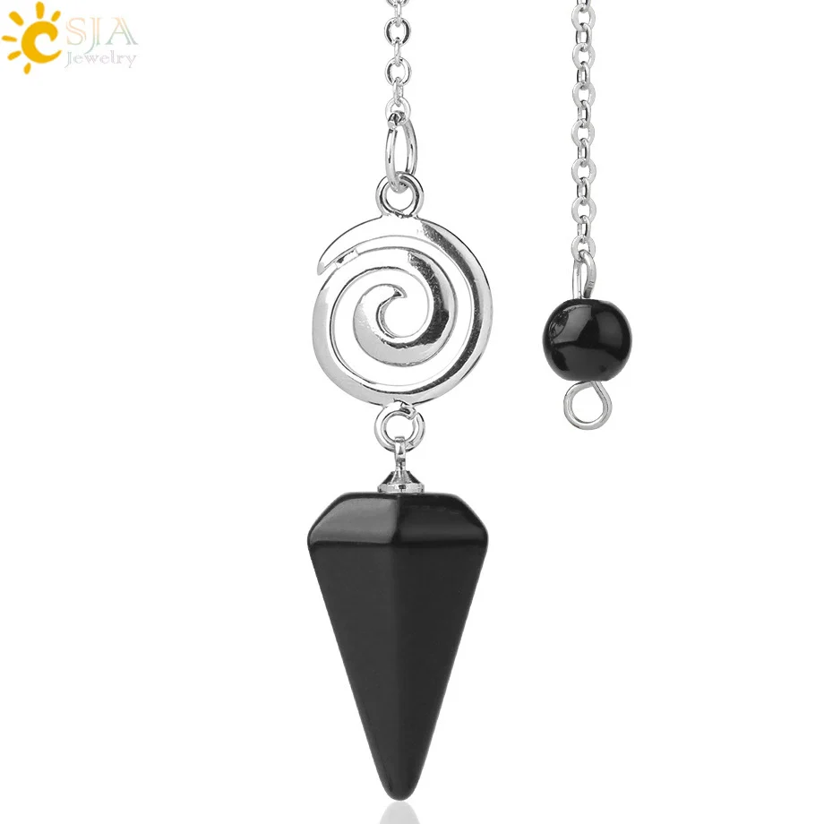 Crystal Quartz Pendulum For Prospecting And Healing With Electroplating Process - Image 22
