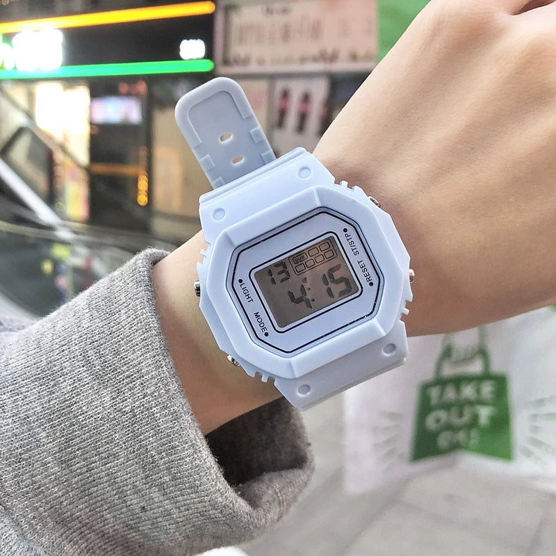 Digital Watch Plastic And Silicone Unicorn Luminous Square For Kids And Girls - Image 11