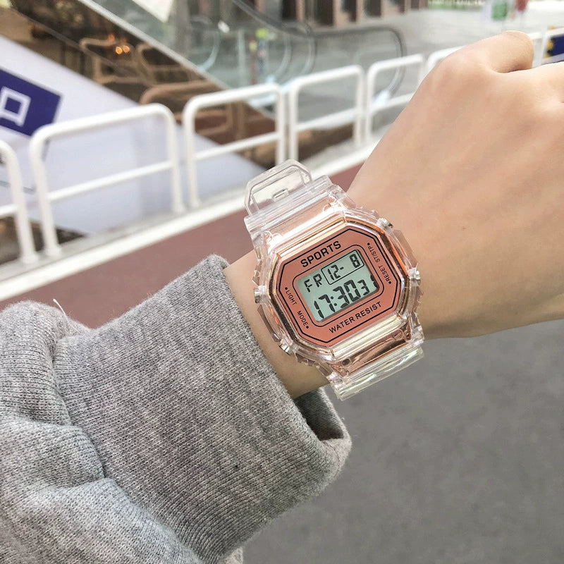 Digital Watch Plastic And Silicone Unicorn Luminous Square For Kids And Girls - Image 7