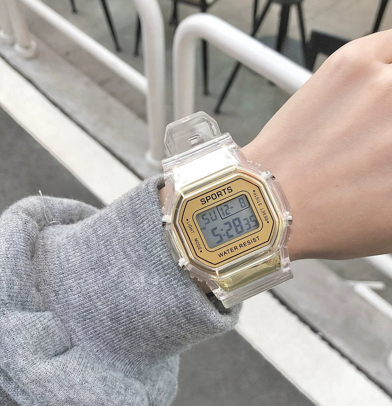 Digital Watch Plastic And Silicone Unicorn Luminous Square For Kids And Girls - Image 8