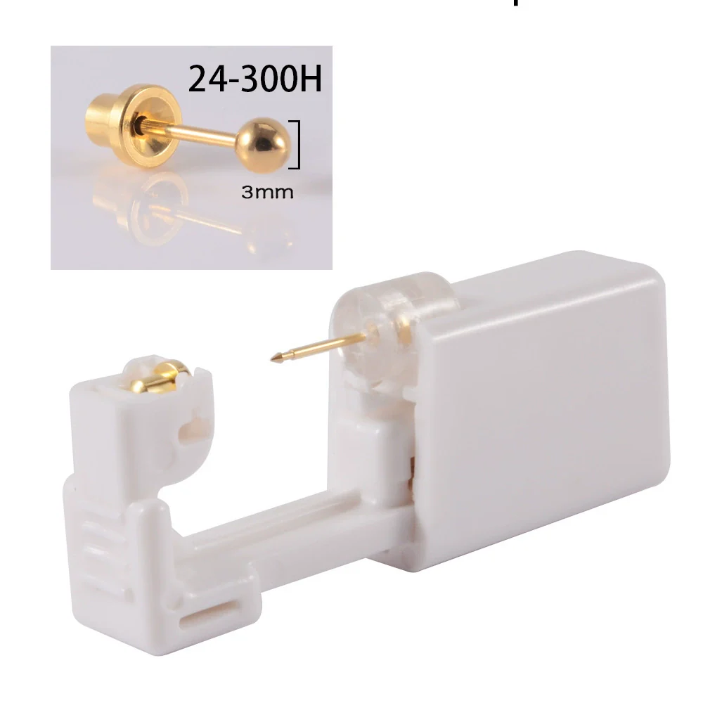 Disposable Ear Piercing Device 316L Stainless Steel Semicircle Diamond Low Pain Puncture Tool - Image 13