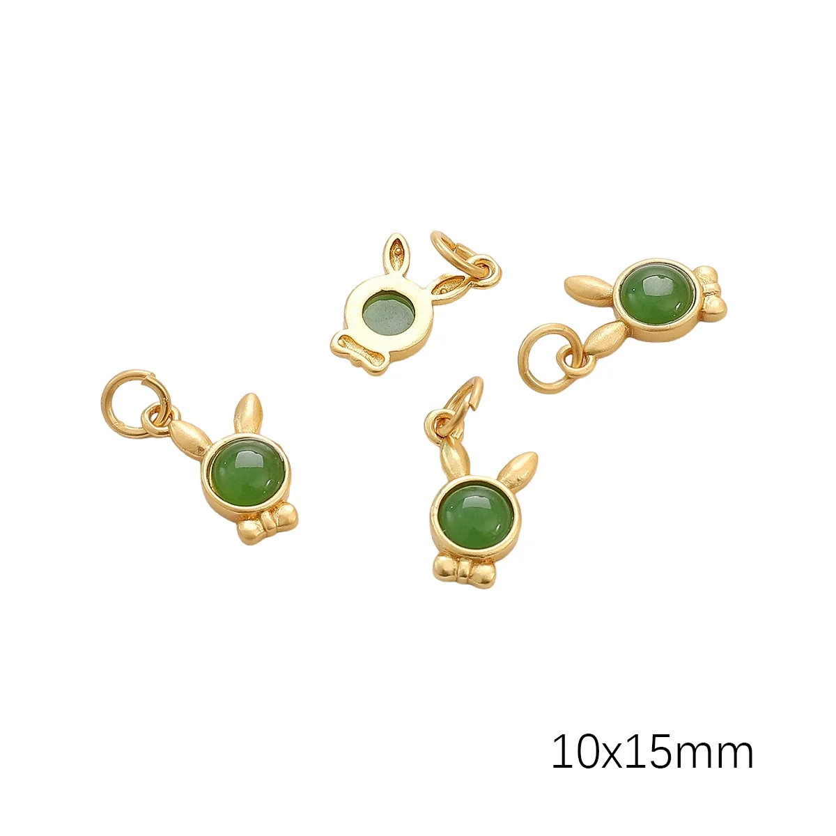 Diy Handmade Peanut Pendant Bracelet Necklace Loose Beads Accessories With Sand Gold Drop Oil Inlaid Glass Copper Material - Image 10