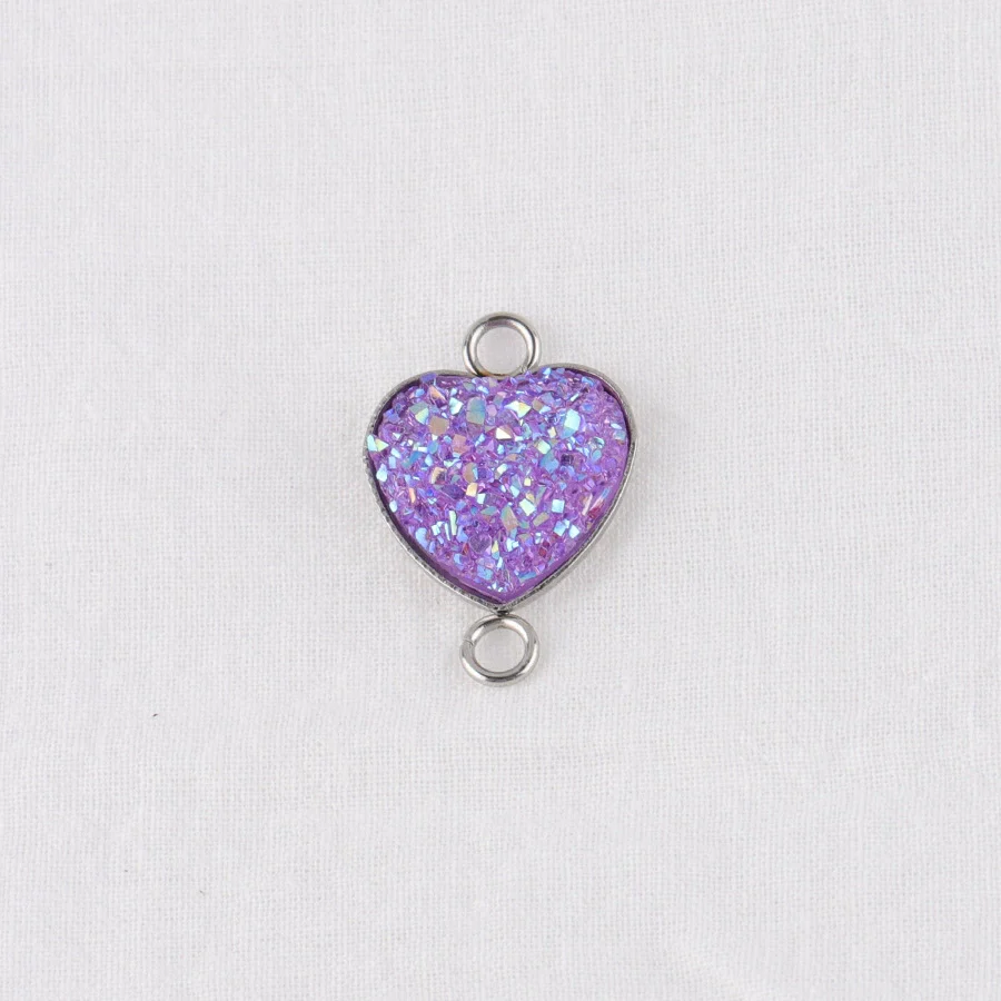 Diy Jewelry Accessories Peach Heart Love Shape Stainless Steel Pendant - Image 13