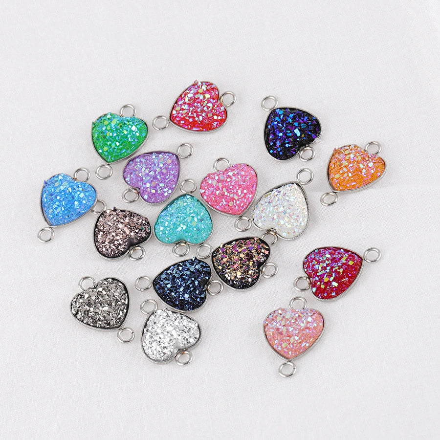 Diy Jewelry Accessories Peach Heart Love Shape Stainless Steel Pendant - Image 5