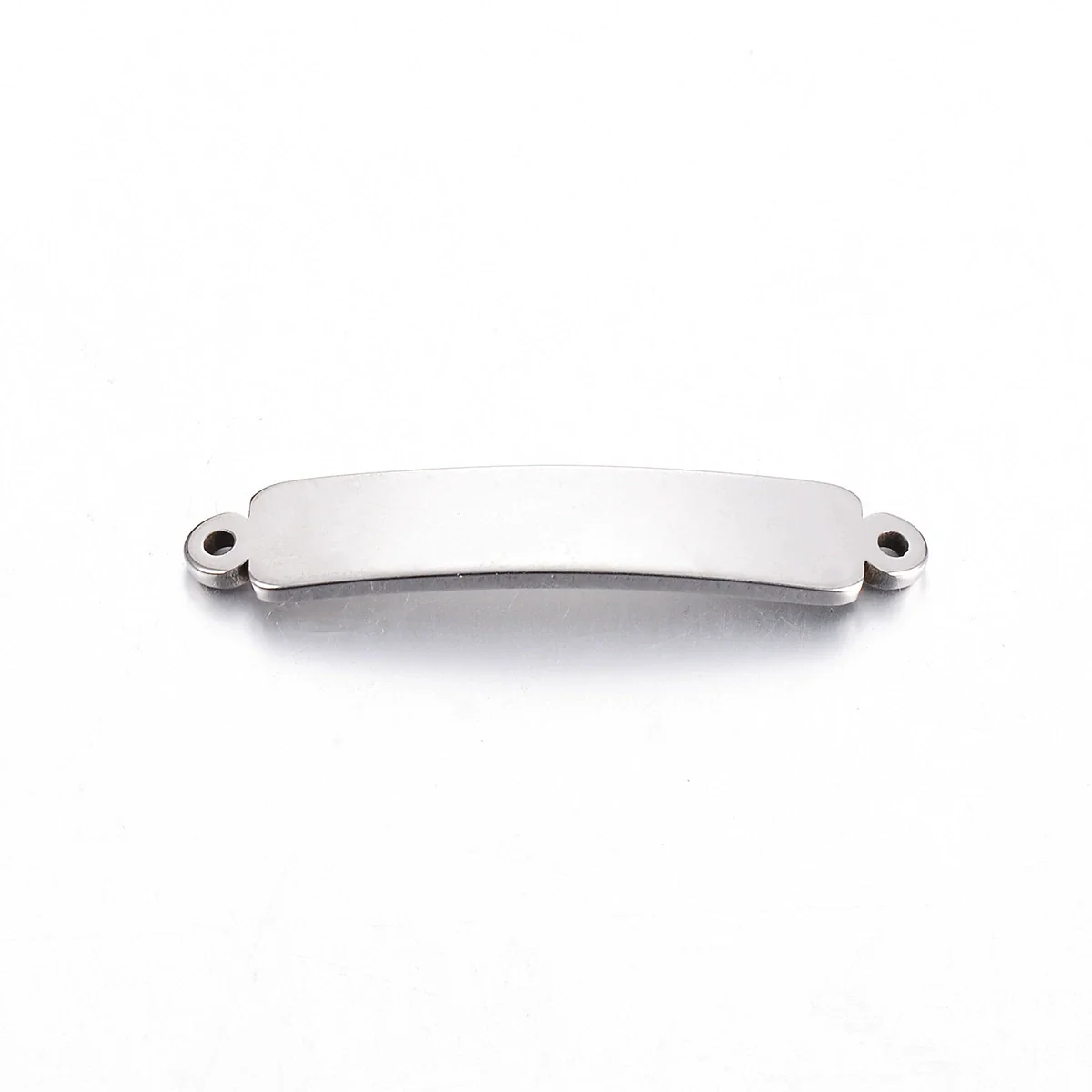 Diy Jewelry Accessories Stainless Steel Rectangular Double Hole Curved Long Bracelet Connector Pendant With Electroplating - Image 6