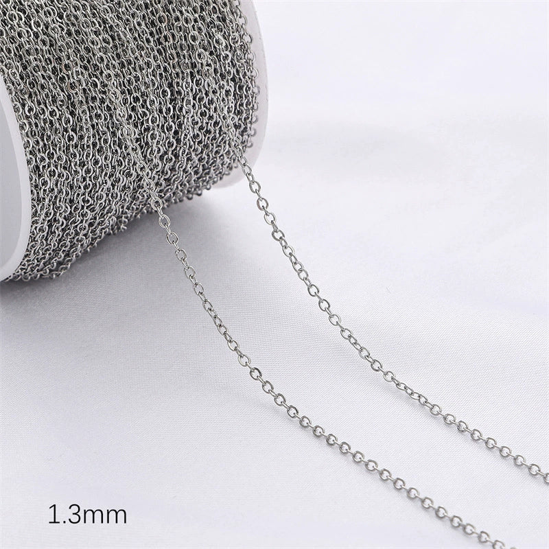 Diy Jewelry Copper Chain Handmade Personality Minimalist 14K Gold Electroplated Accessories - Image 12
