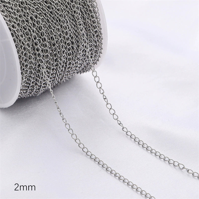 Diy Jewelry Copper Chain Handmade Personality Minimalist 14K Gold Electroplated Accessories - Image 27