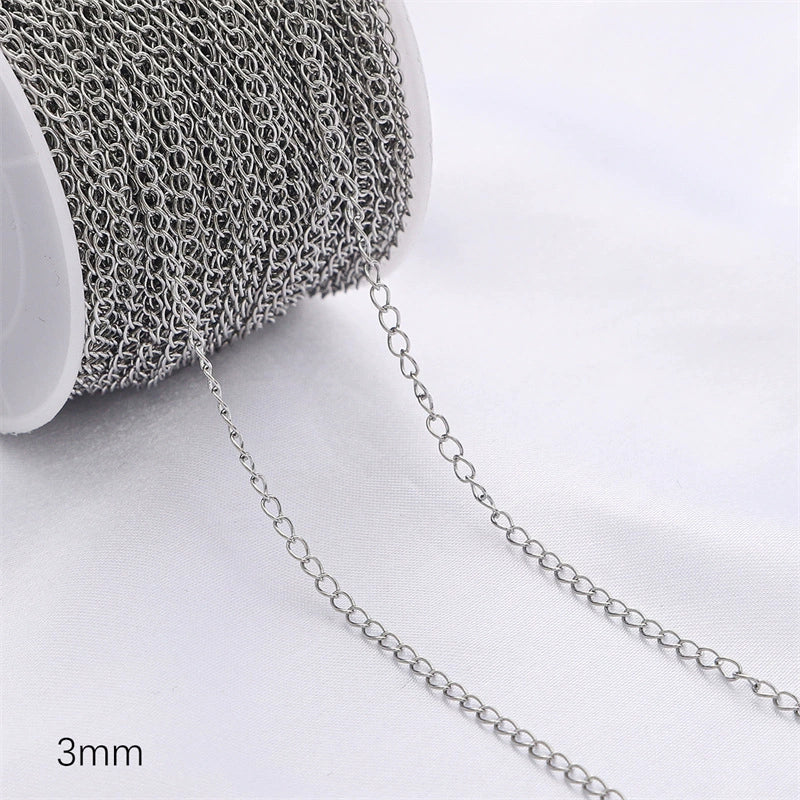 Diy Jewelry Copper Chain Handmade Personality Minimalist 14K Gold Electroplated Accessories - Image 28