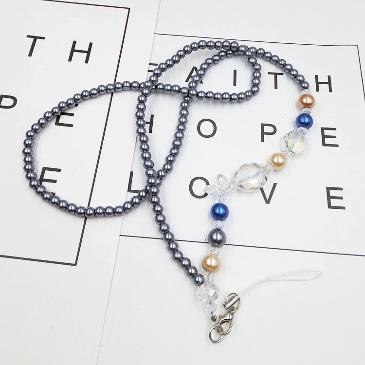 Diy Jewelry Mobile Phone Lanyard Crystal Gem Pearl Diamond Plastic Nylon Metal Buckle Handmade Unisex - Image 6