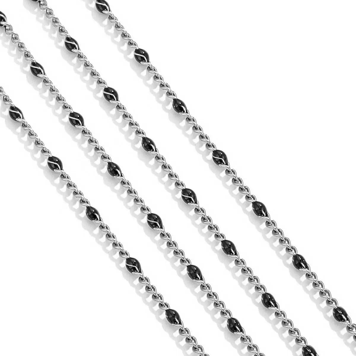 Diy Jewelry Stainless Steel Bead Chain With 18K Gold Enamel Glaze Treatment Round Bead Design - Image 10