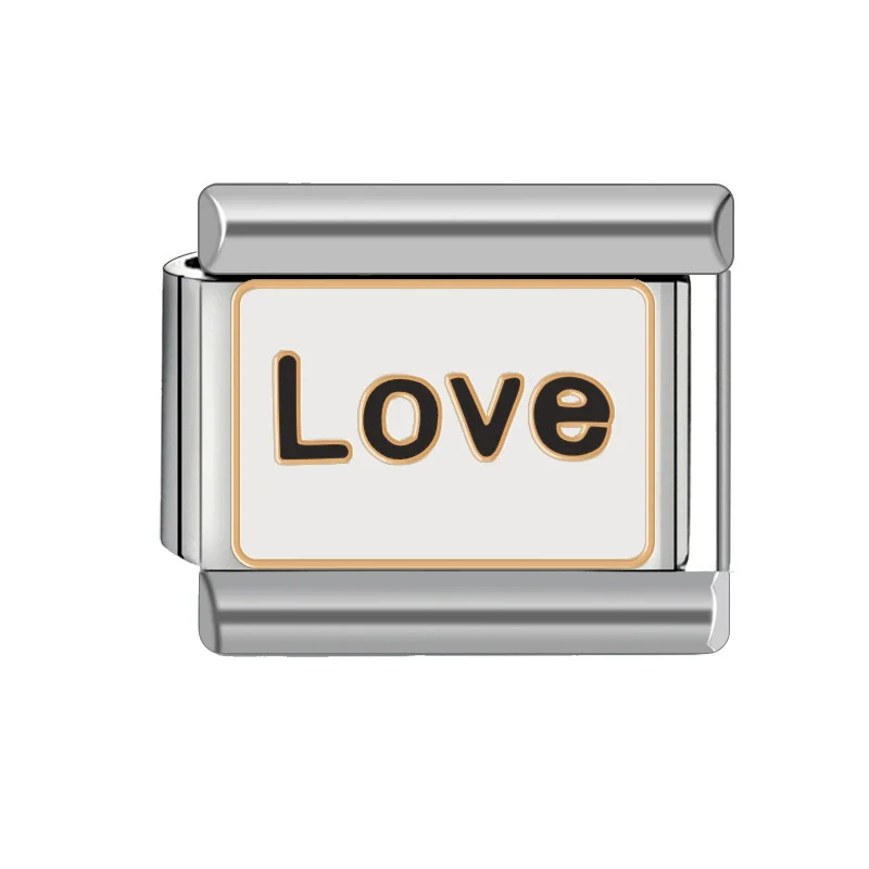 Diy Removable Stitching Fashionable Geometric Stainless Steel Italian Charm Module Bracelet For Unisex - Image 21