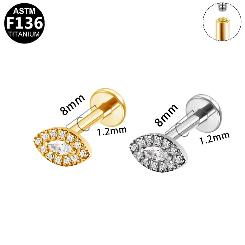 Ear Nails Titanium Alloy Copper Stainless Steel Geometric Electroplating Unisex Ornaments - Image 5