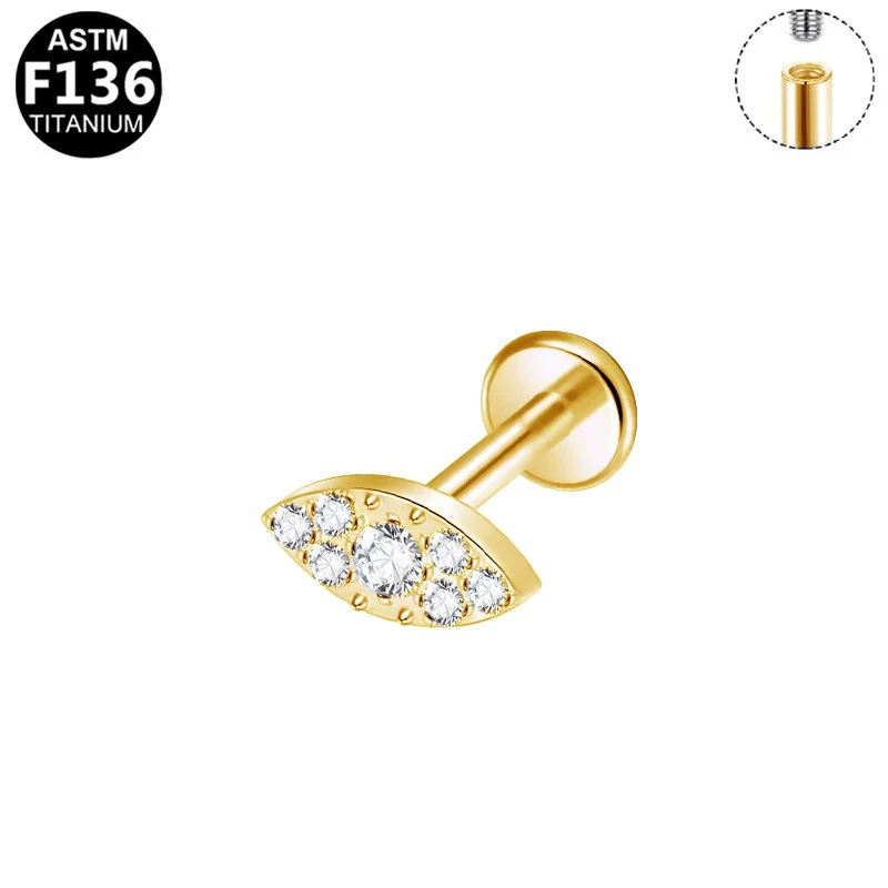Ear Nails Titanium Alloy Copper Stainless Steel Geometric Electroplating Unisex Ornaments - Image 6