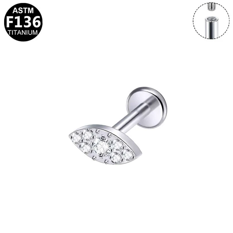 Ear Nails Titanium Alloy Copper Stainless Steel Geometric Electroplating Unisex Ornaments - Image 7