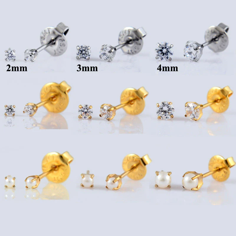 Ear Piercing Tool With 316L Stainless Steel Pearl Earrings - Image 2