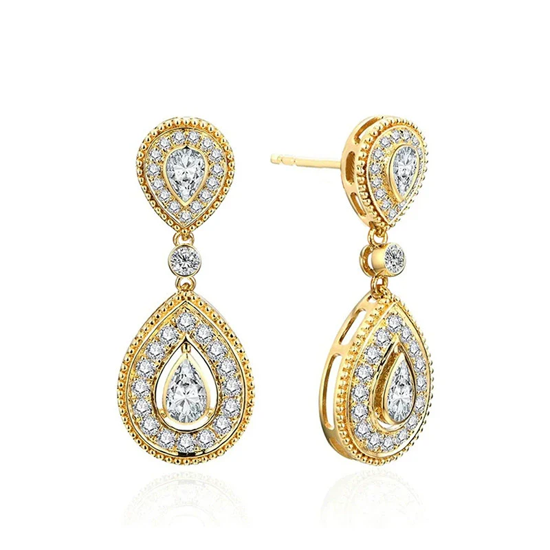 Earrings Copper Geometric Light Luxury Style