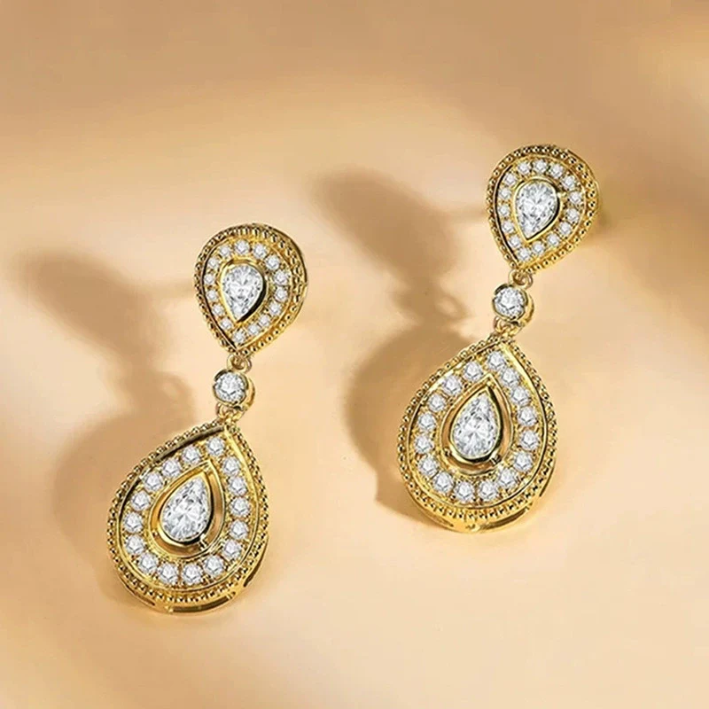 Earrings Copper Geometric Light Luxury Style - Image 2