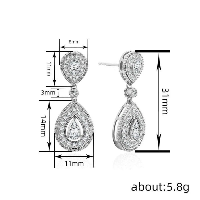 Earrings Copper Geometric Light Luxury Style - Image 4