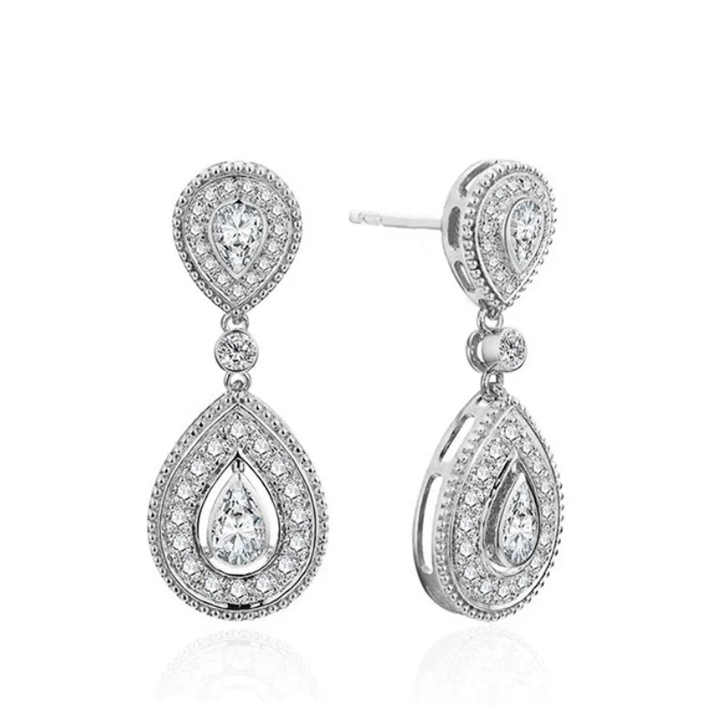 Earrings Copper Geometric Light Luxury Style - Image 5