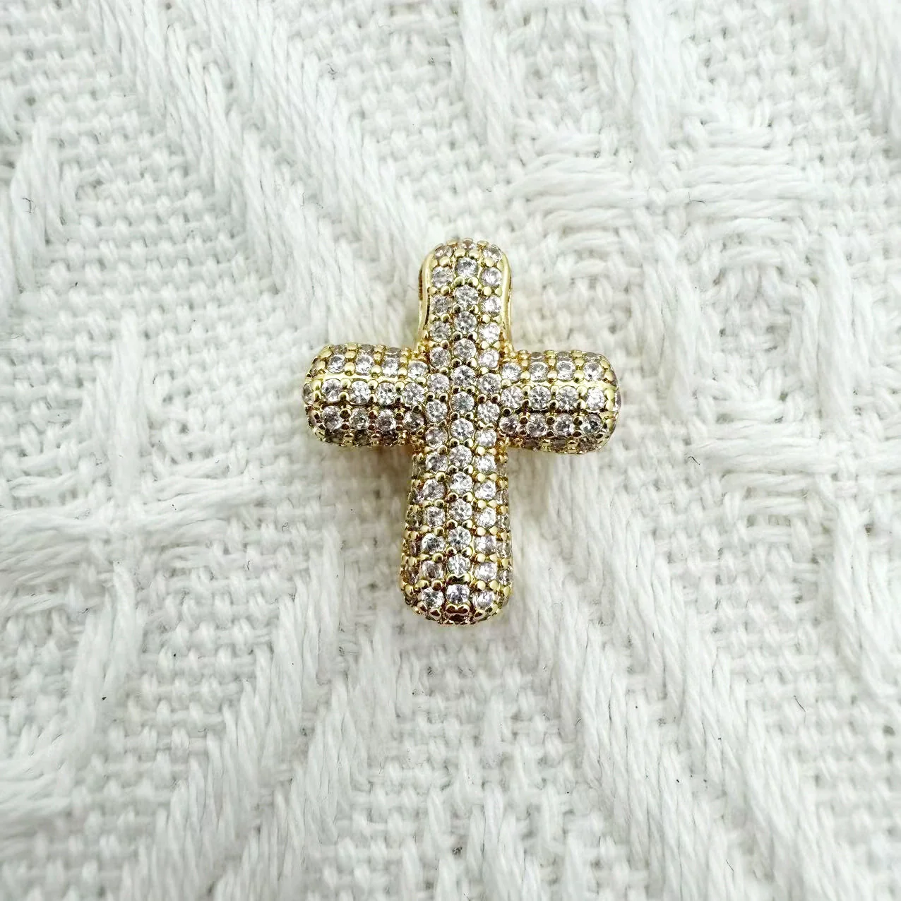 Eco Friendly Fashion Gold Plated Copper Diamond Encrusted Cross Sailboat Cloud Pendant Bracelet Necklace Accessories - Image 11