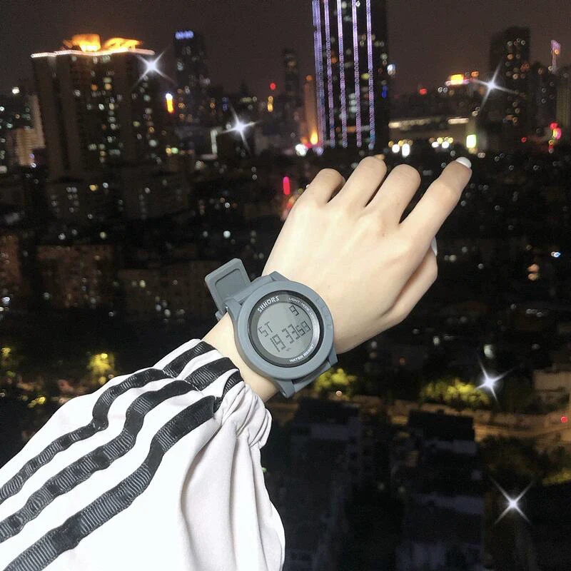 Electronic Watch Alloy Case Imitation Leather Strap Unicorn Style For Teenagers - Image 3