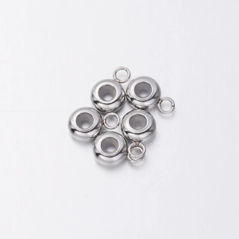 Electroplated Stainless Steel Geometric Diy Jewelry Accessories Positioning Beads For Bracelet Necklace - Image 3