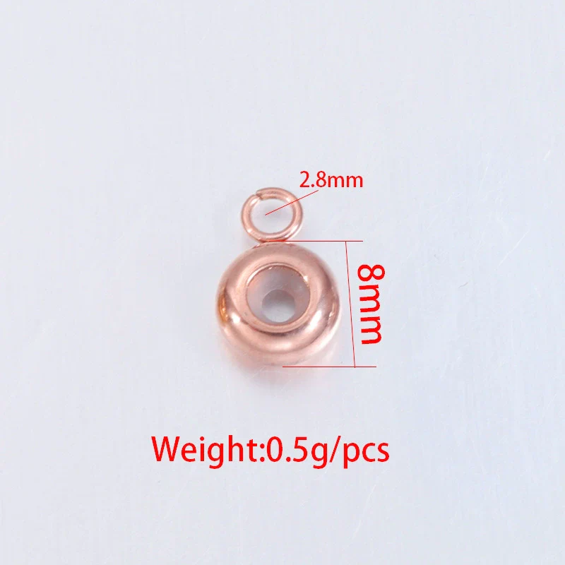 Electroplated Stainless Steel Geometric Diy Jewelry Accessories Positioning Beads For Bracelet Necklace - Image 4