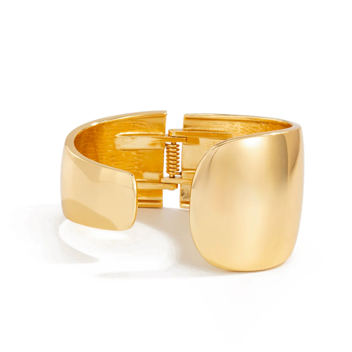 Exaggerated Geometric Alloy Electroplated Bracelet - Image 5