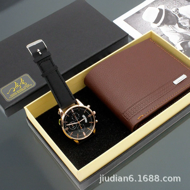 Fashion Alloy And Ordinary Glass Men's Round Dial Blue Light Wrist Watch With Horseshoe Buckle And Onion Crown - Image 21