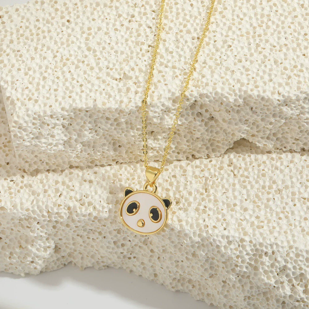 Fashion Animal Series Panda Head Pendant Clavicle Chain For Women - Image 4