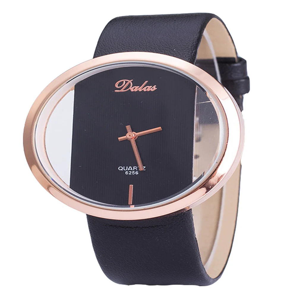 Fashion Business Casual Imitation Watch Alloy And Pu Material Round Dial - Image 8