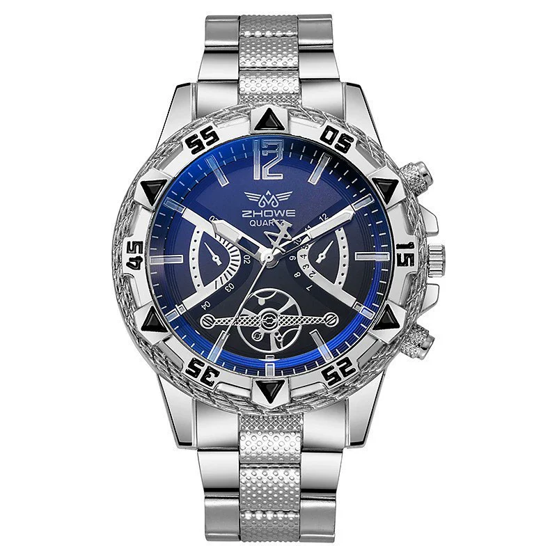 Fashion Business Style Men's Quartz Watch With Alloy Case Stainless Steel Band And Round Dial - Image 6