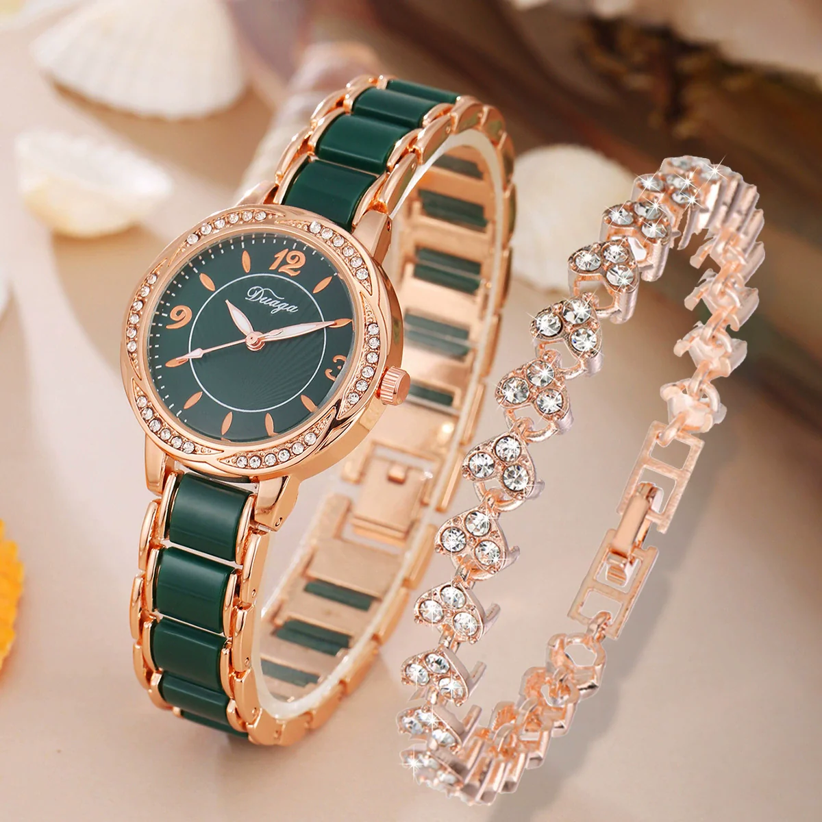 Fashion Casual Women's Watch Lace Round Alloy Case Quartz - Image 4