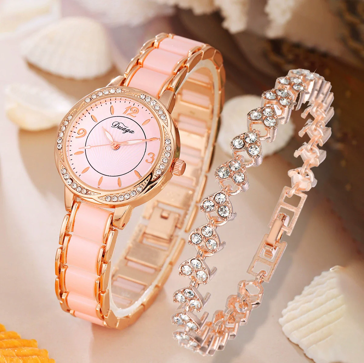 Fashion Casual Women's Watch Lace Round Alloy Case Quartz - Image 7