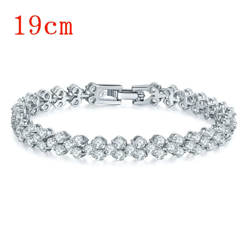 Fashion Copper Inlaid Zircon Ladies Bracelet With Rose Gold Electroplating - Image 6