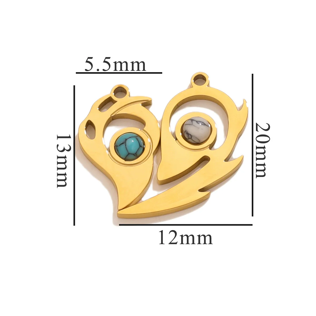 Fashion Cute Jewelry Accessories Stainless Steel Totem Pendant Electroplated - Image 19