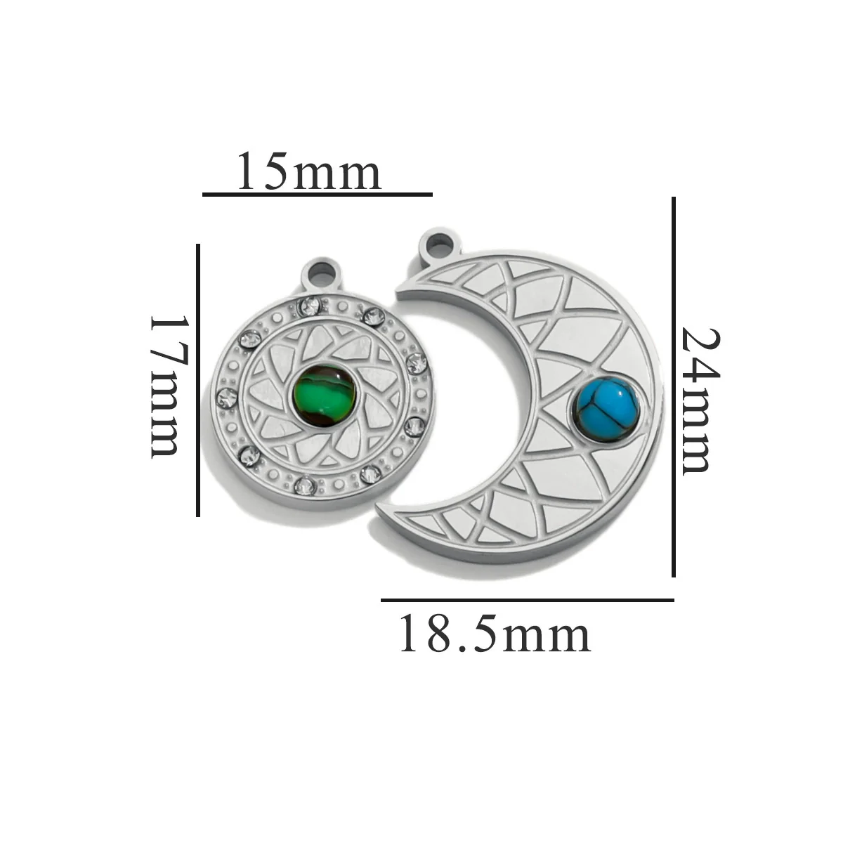 Fashion Cute Jewelry Accessories Stainless Steel Totem Pendant Electroplated - Image 26