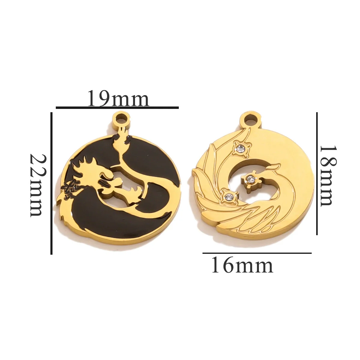 Fashion Cute Jewelry Accessories Stainless Steel Totem Pendant Electroplated - Image 31