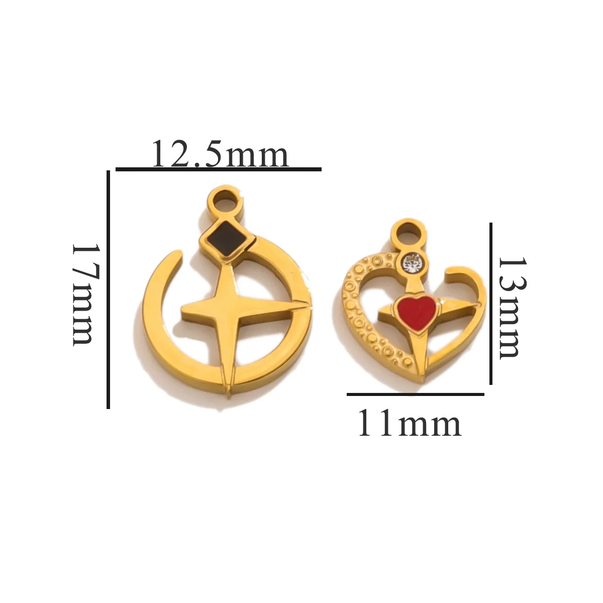 Fashion Cute Jewelry Accessories Stainless Steel Totem Pendant Electroplated - Image 35