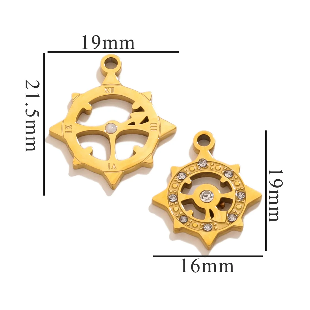 Fashion Cute Jewelry Accessories Stainless Steel Totem Pendant Electroplated - Image 37
