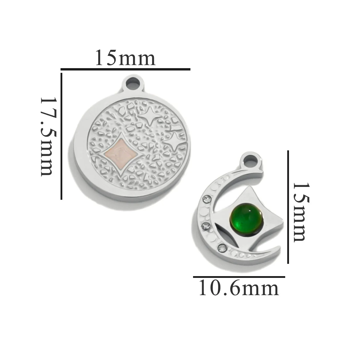 Fashion Cute Jewelry Accessories Stainless Steel Totem Pendant Electroplated - Image 40