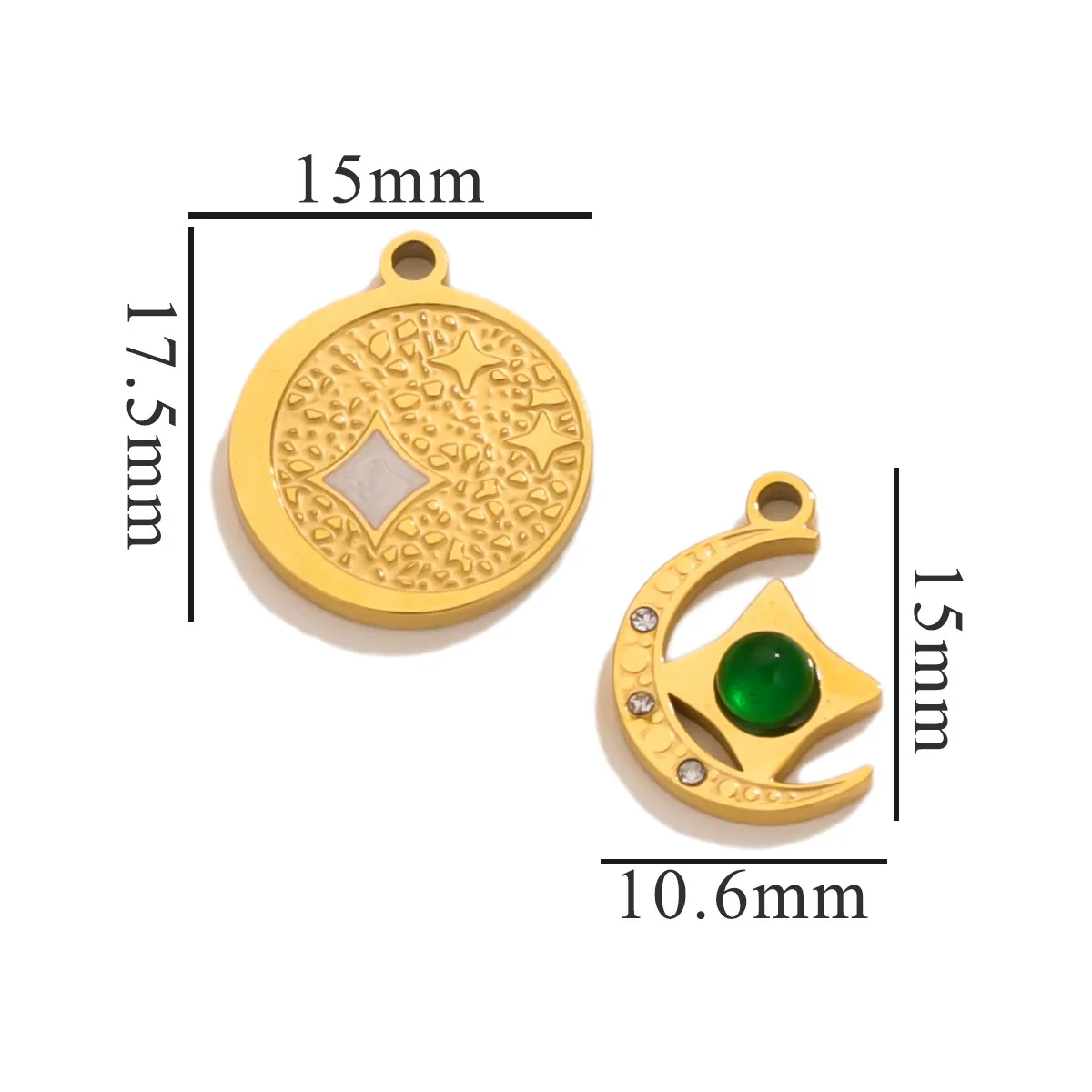 Fashion Cute Jewelry Accessories Stainless Steel Totem Pendant Electroplated - Image 41