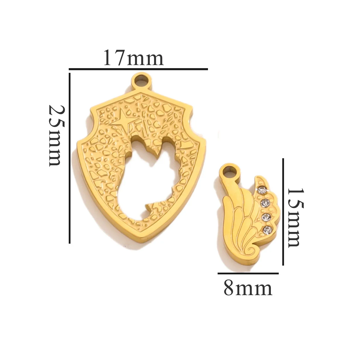 Fashion Cute Jewelry Accessories Stainless Steel Totem Pendant Electroplated - Image 43