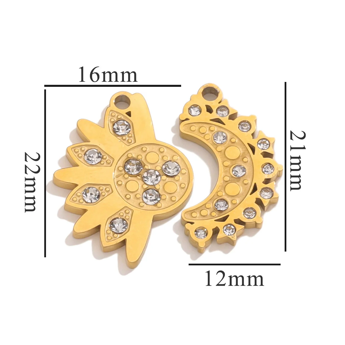 Fashion Cute Jewelry Accessories Stainless Steel Totem Pendant Electroplated - Image 45